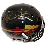 FSU 3 HT Jameis Winston,Chris Weinke,& Charlie Ward Signed Schutt F/S Helmet-JSA