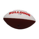 Kendall Milton Autographed Georgia Bulldogs White Panel Football - Beckett