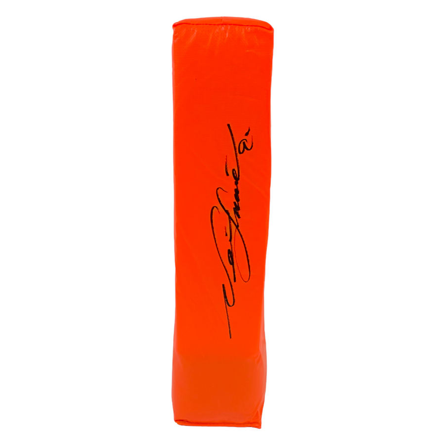 Neil Smith Autographed Kansas City Chiefs Orange Endzone Pylon - Beckett Authentic