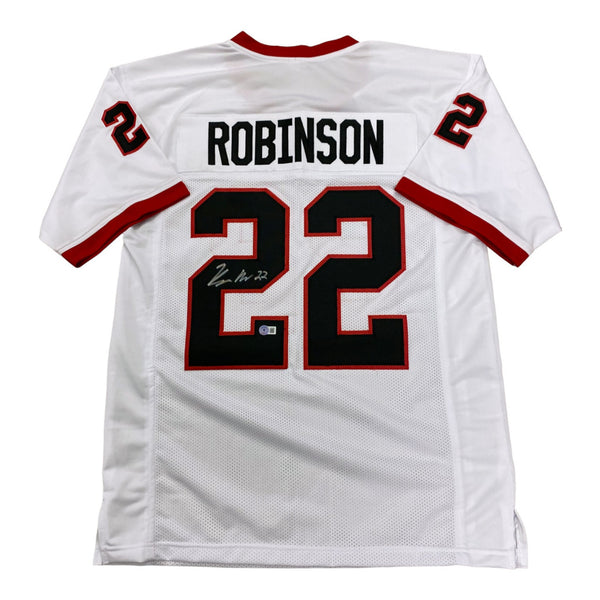 Branson Robinson Autographed Georgia Bulldogs Custom White #22 Jersey  - Beckett Authentic