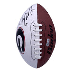 Ladd McConkey Autographed Georgia Bulldogs Baden White Panel Football