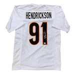 Trey Hendrickson Autographed Cincinnati Bengals White Custom XL #92 Jersey