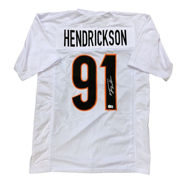 Trey Hendrickson Autographed Cincinnati Bengals White Custom XL #92 Jersey