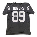 Brock Bowers Autographed Las Vegas Raiders Black XL Custom Jersey