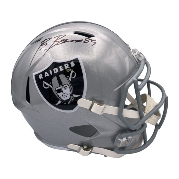 Brock Bowers Autographed Las Vegas Raiders Riddell Full Size Speed Replica Helmet