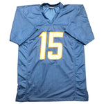 Ladd McConkey Autographed Los Angeles Chargers Powder Blue XL Custom Jersey