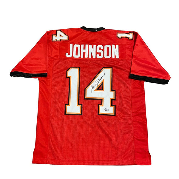 Brad Johnson Autographed Signed Tampa Bay Buccaneers Custom #14 Red Jersey - Beckett
