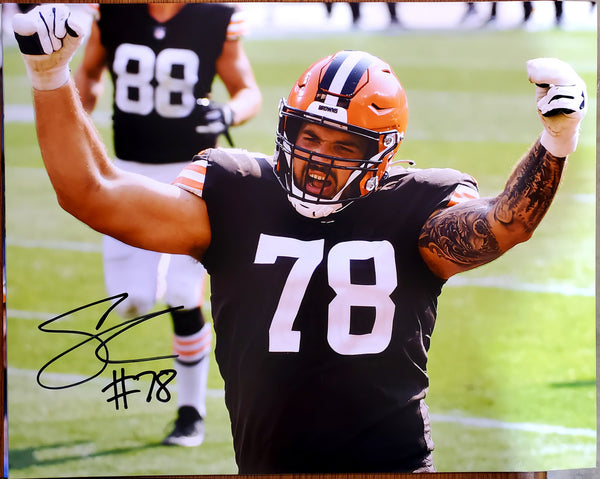 Jack Conklin Cleveland Browns 16-1 16x20 Autographed Signed Photo - Certified Authentic