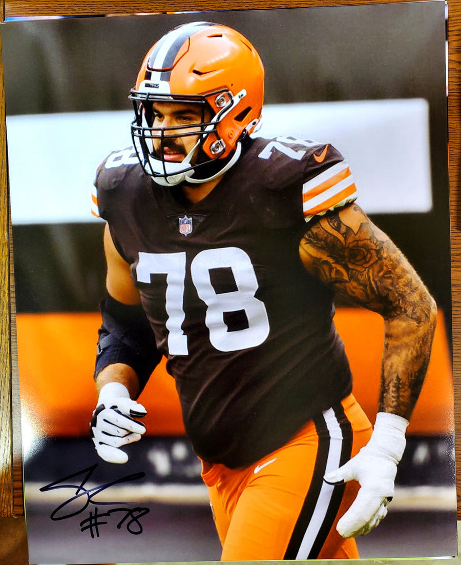 Jack Conklin Cleveland Browns 16-2 16x20 Autographed Signed Photo - Certified Authentic