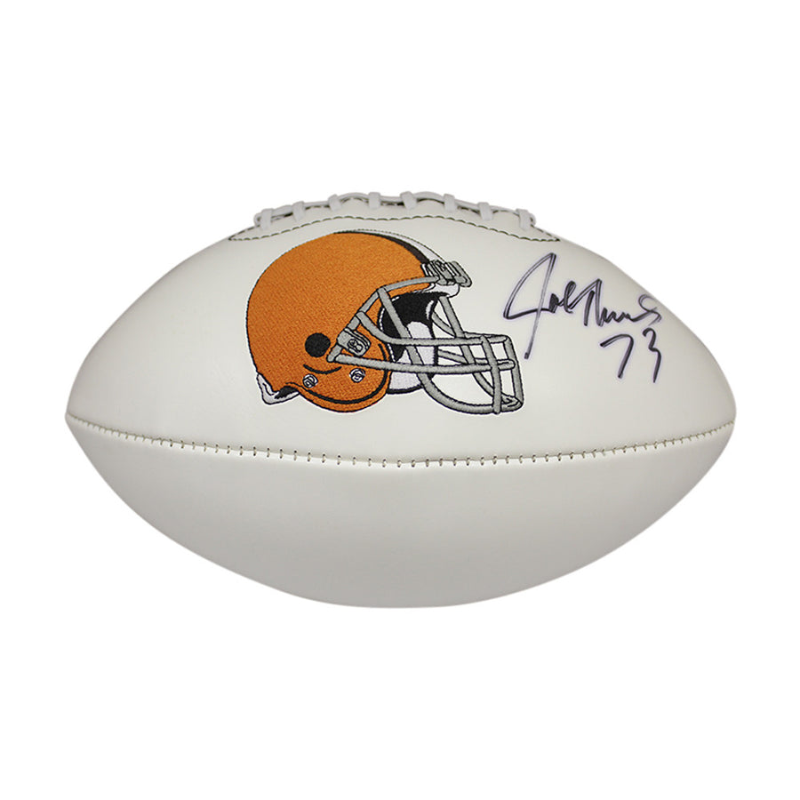 Joe Thomas Autographed Cleveland Browns Logo Football - Beckett