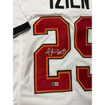 Christian Izien Autographed Tampa Bay Buccaneers White Custom Jersey- Beckett