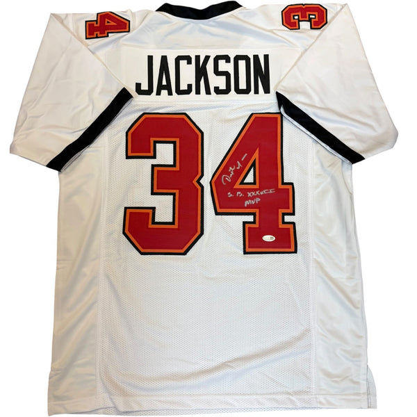 Dexter Jackson Autographed Tampa Bay Buccaneers White Custom Jersey - JSA