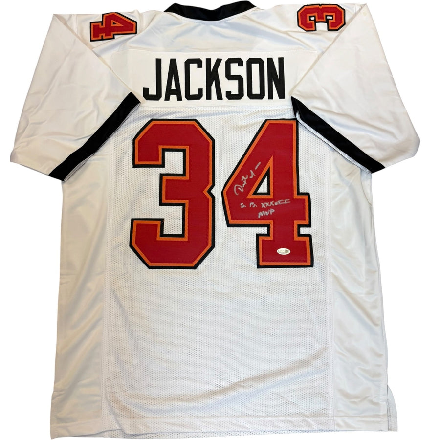 Dexter Jackson Autographed Tampa Bay Buccaneers White Custom Jersey - JSA