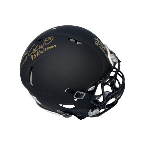 Florida State Seminoles 3 Heisman Weinke, Ward, Winston Signed Riddell Speed Authentic Custom Black Helmet - Beckett Authentic