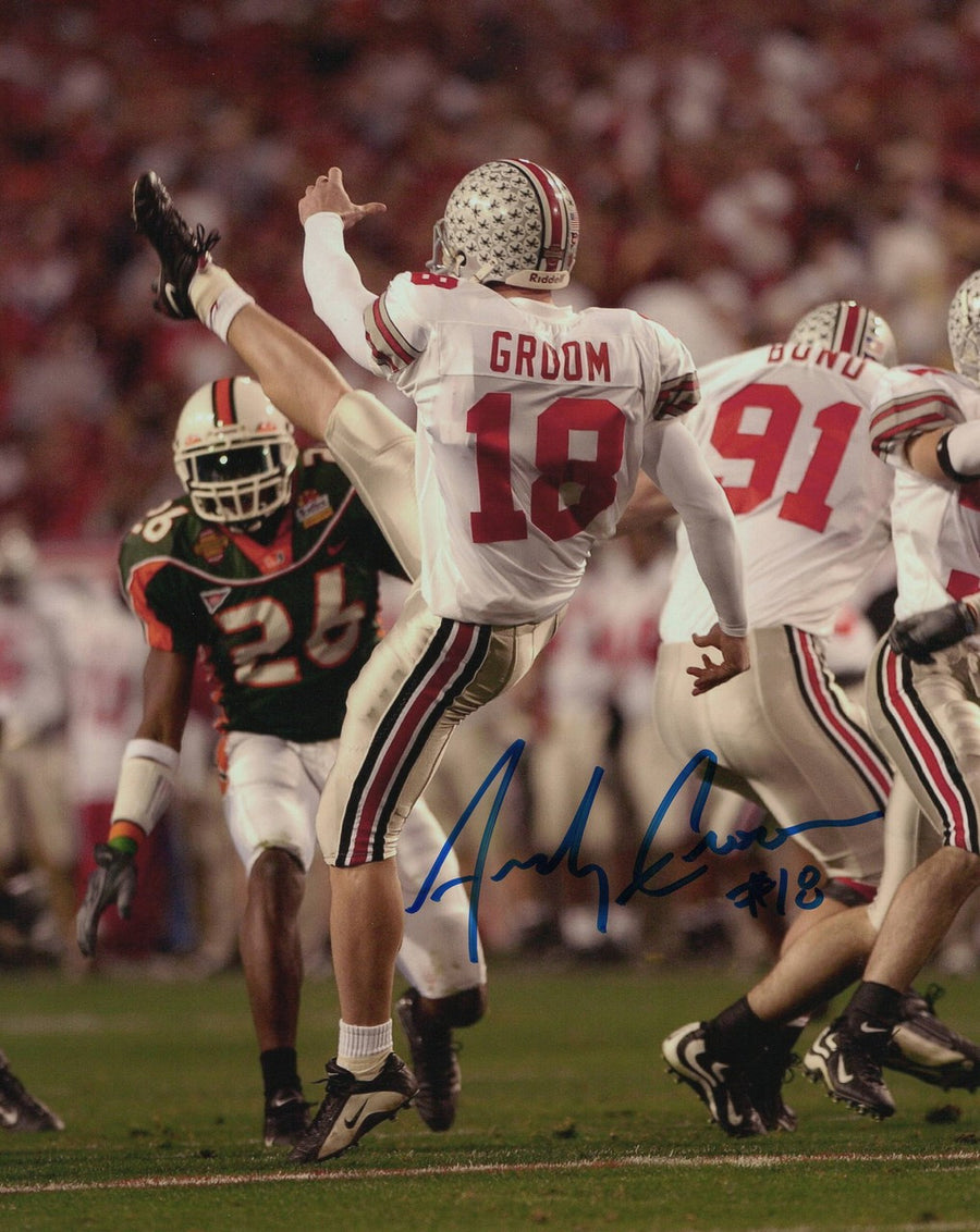 Andy Groom OSU 8-3 8x10 Autographed Photo - Certified Authentic