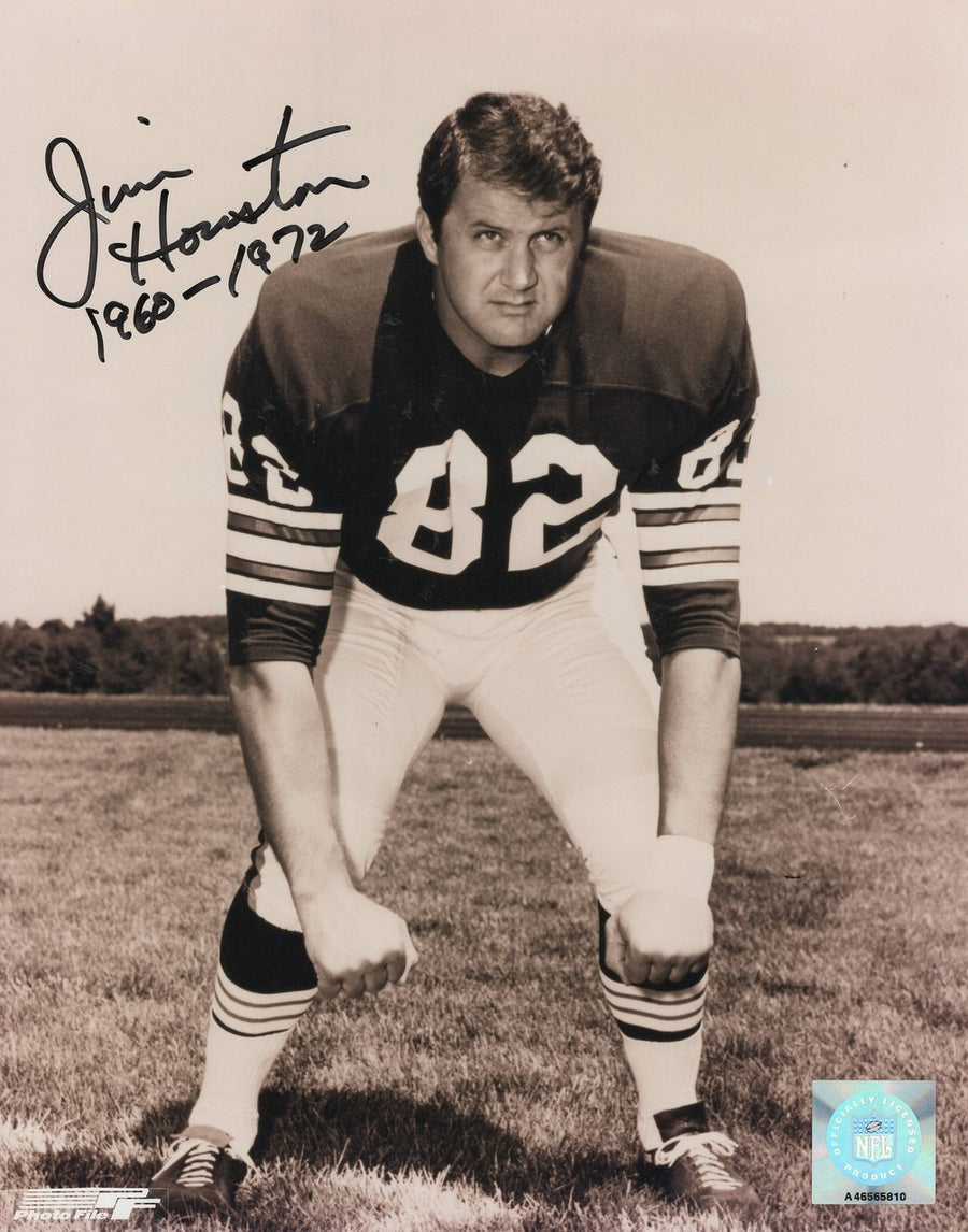 Jim Houston Cleveland Browns 8-4 8x10 Autographed Photo - Certified Authentic