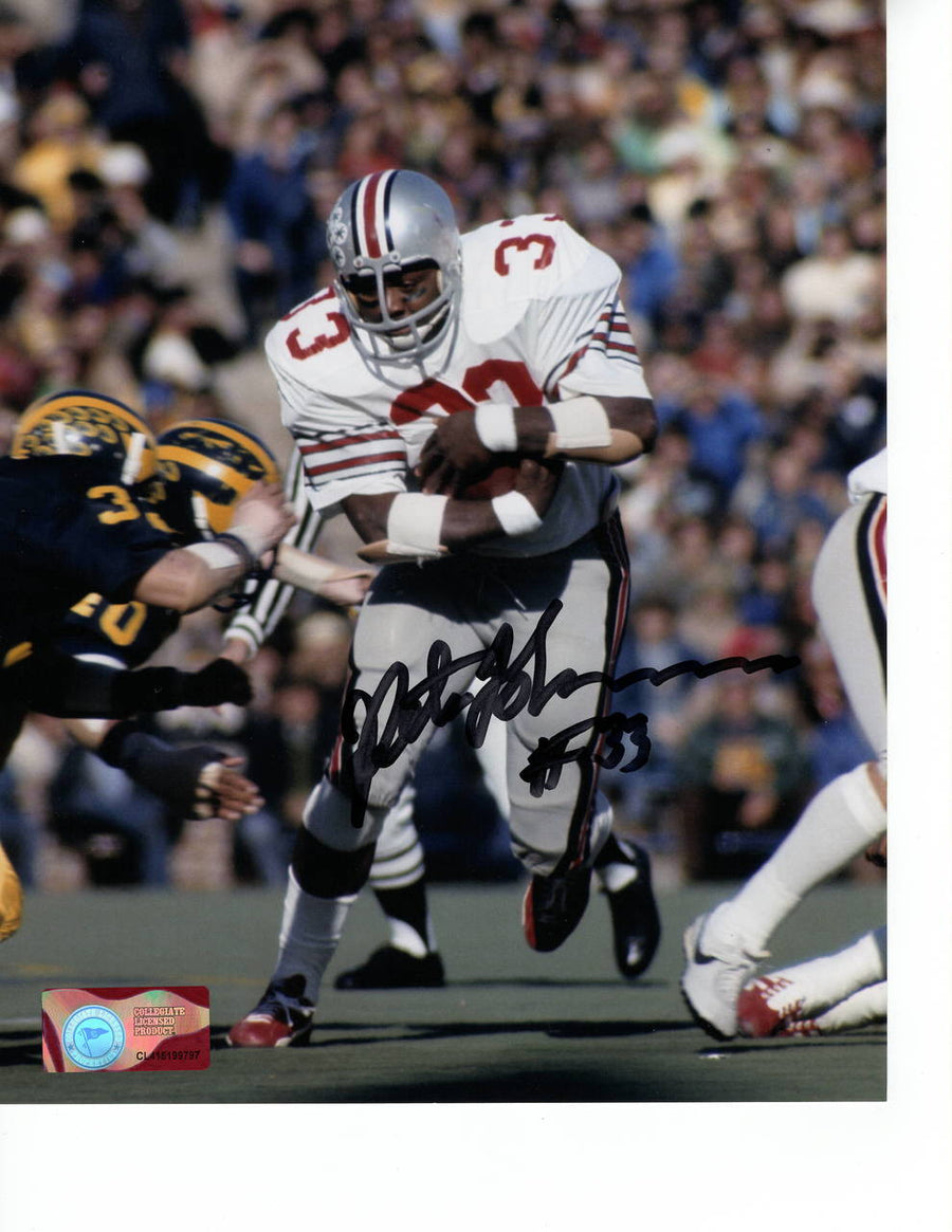 Pete Johnson Ohio State Buckeyes 8-4 8x10 Autographed Photo - Certified Authentic