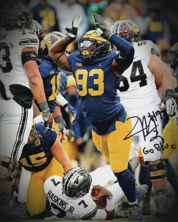 Lawrence Marshall Michigan Wolverines 16-1 16x20 Autographed Signed Photo - Certified Authentic
