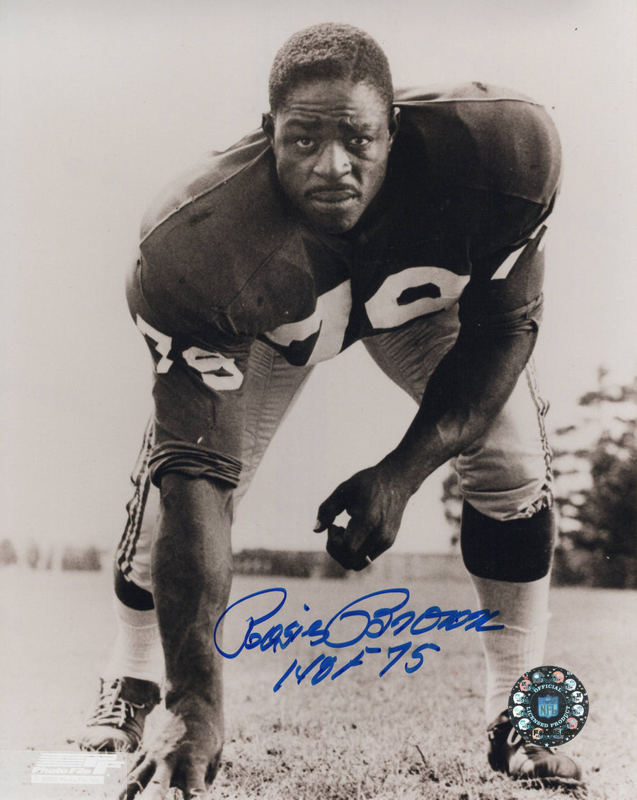 Rosey Brown New York Giants 8-2 8x10 Autographed Photo - Certified Authentic