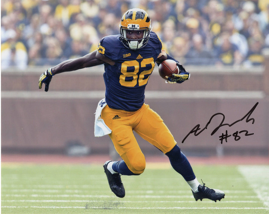 Amara Darboh Michigan Wolverines 8-2 8x10 Autographed Photo - Certified Authentic