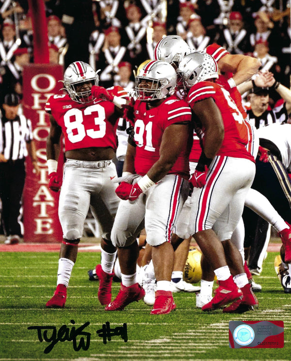 Tyleik Williams Ohio State Buckeyes 8-1 8x10 Autographed Signed Photo - Certified Authentic