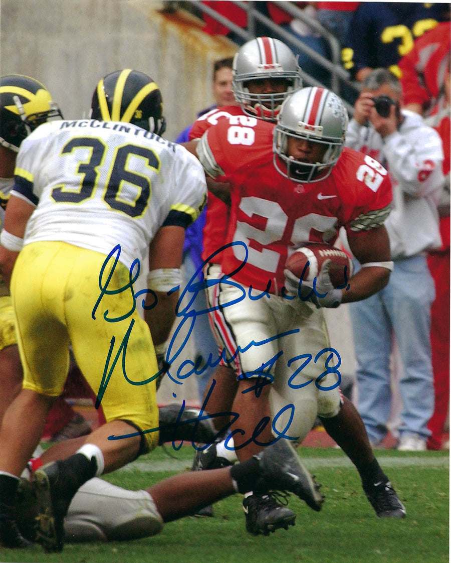 Maurice Hall Ohio State Buckeyes 8-1 8x10 Autographed Signed Photo - Certified Authentic