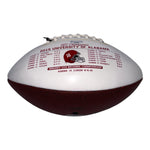 Kenyan Drake, Bradley Sylve & Jabriel Washington Autographed Alabama Crimson White Panel Football - Beckett