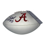 ArDarius Stewart Autographed Alabama Crimson White Panel Football - Beckett