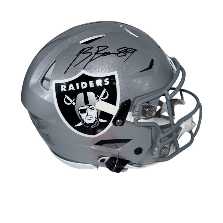 Brock Bowers Autographed Las Vegas Raiders Riddell Speedflex Full Size Helmet - Beckett