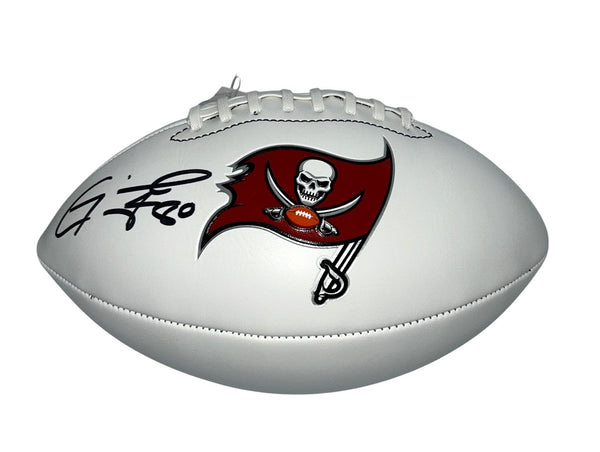 Michael Clayton Autographed Tampa Bay Buccaneers White Panel Football - Beckett