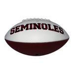 Derrick Brooks Signed Florida State Seminoles White Panel Football w/93 Champs Ins - JSA