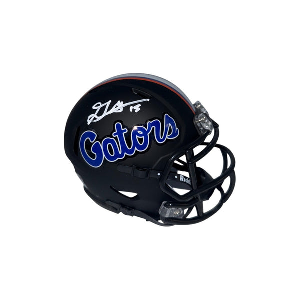 Graham Mertz Autographed Black Riddell Mini Helmet Florida Gators
