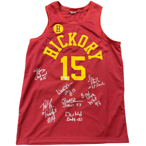 Hickory Team Signed Maroon Jersey- Beckett Authentic