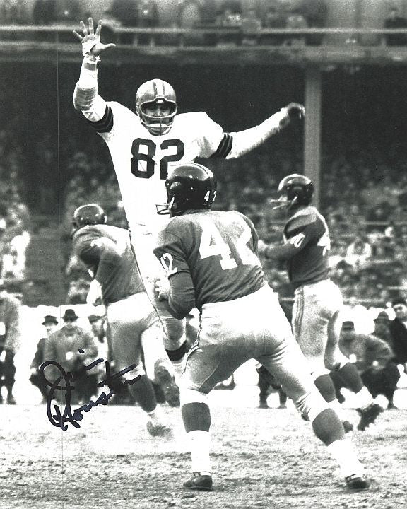 Jim Houston Browns 8-1 8x10 Autographed Photo - Certified Authentic