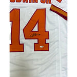 Chris Godwin Autographed Tampa Bay Buccaneers White Throwback Custom Jersey- JSA
