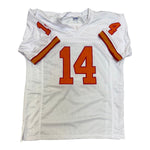 Chris Godwin Autographed Tampa Bay Buccaneers White Throwback Custom Jersey- JSA