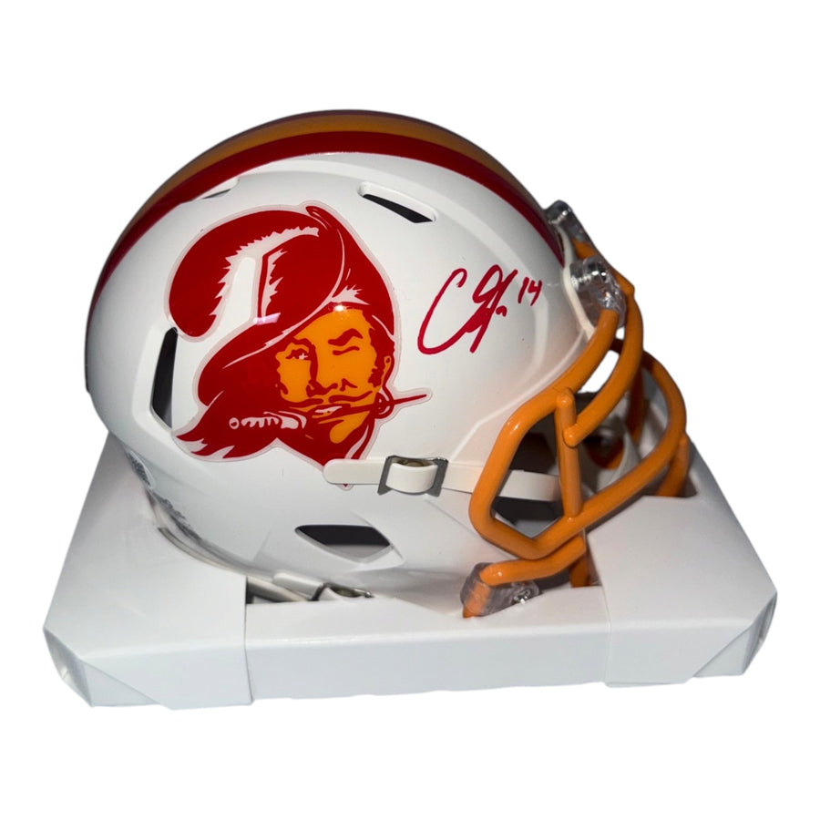 Chris Godwin Autographed Tampa Bay Buccaneers Riddell Creamsicle Mini Helmet - JSA