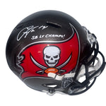Chris Godwin Autographed Tampa Bay Buccaneers Riddell Full Size Speed Replica Helmet with "SB LV Champs!" Inscription- JSA Authentic