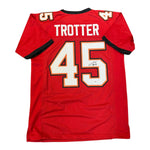 Josiah Trotter Autographed Tampa Bay Buccaneers Red Custom Jersey- JSA