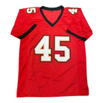 Josiah Trotter Autographed Tampa Bay Buccaneers Red Custom Jersey- JSA