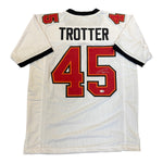 Josiah Trotter Autographed Tampa Bay Buccaneers White Custom Jersey- JSA