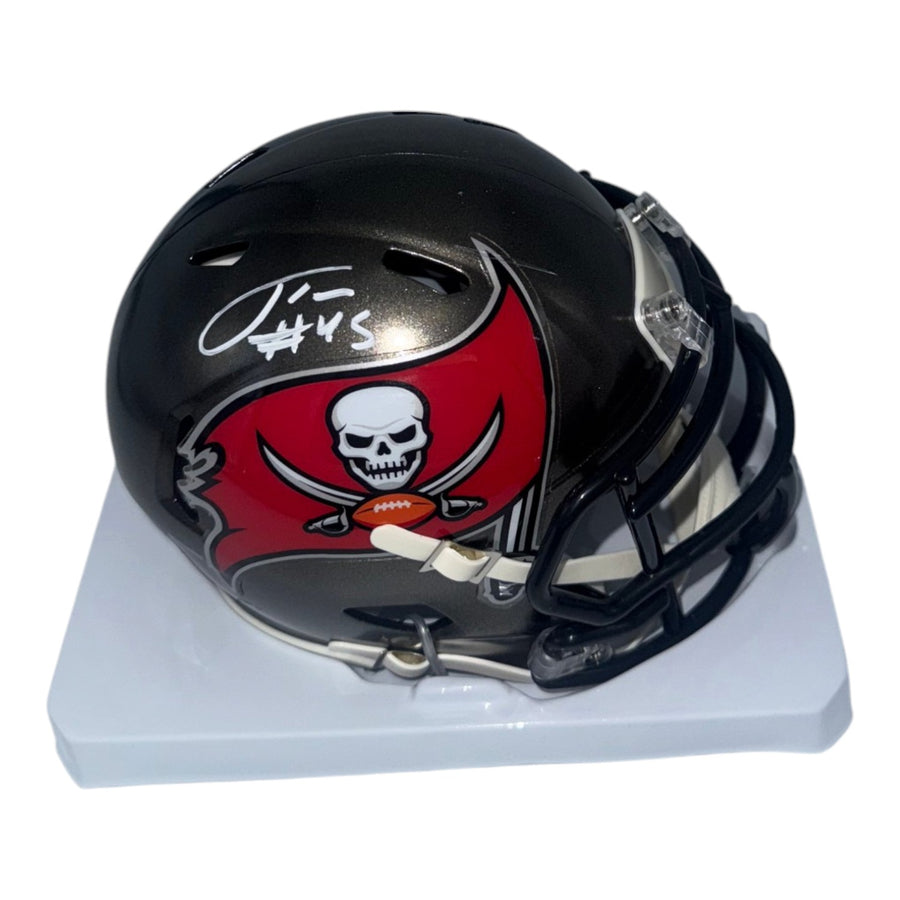 Josiah Trotter Autographed Tampa Bay Buccaneers Riddell Speed Mini Helmet - JSA