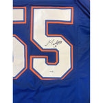 Mike Pouncey Autographed Florida Gators Custom Blue Jersey - JSA Authentic