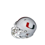 Carson Beck Autographed Miami Hurricanes Riddell White Full Size Authentic Helmet " Go Canes" Inscription- Beckett