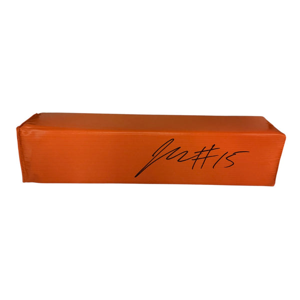 Jalen McMillan Autographed Endzone Pylon- Beckett