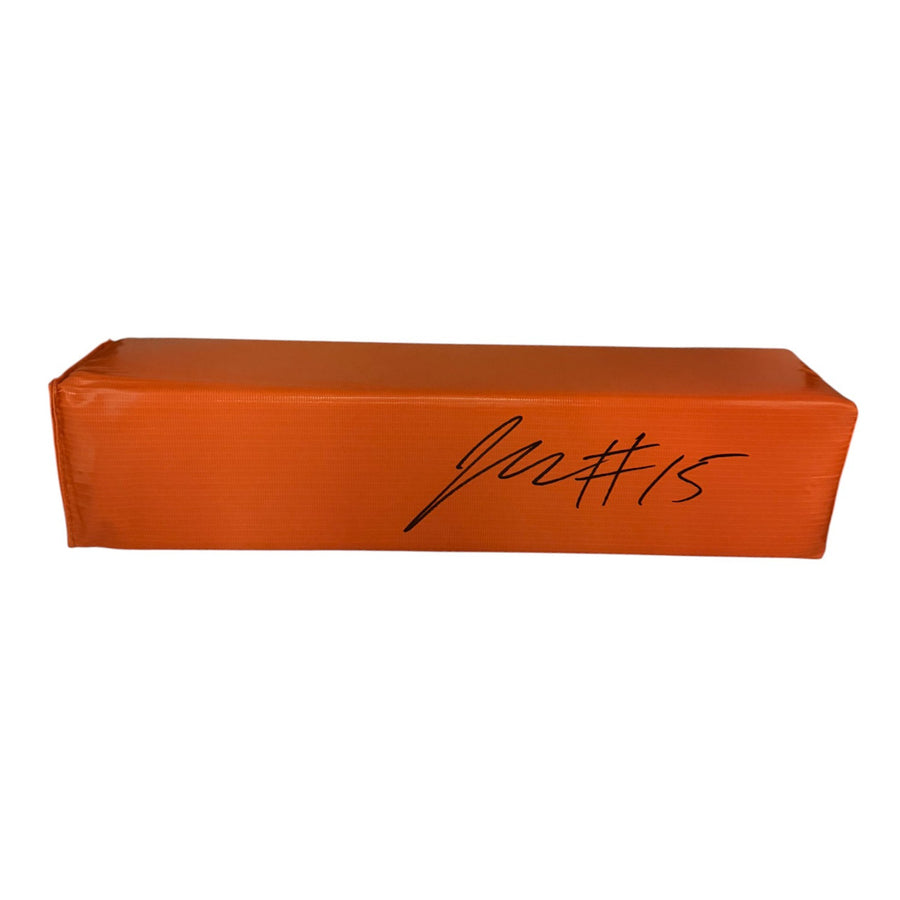 Jalen McMillan Autographed Endzone Pylon- Beckett