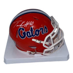 Tank Hawkins Autographed Florida Gators Orange Speed Mini Helmet- Beckett