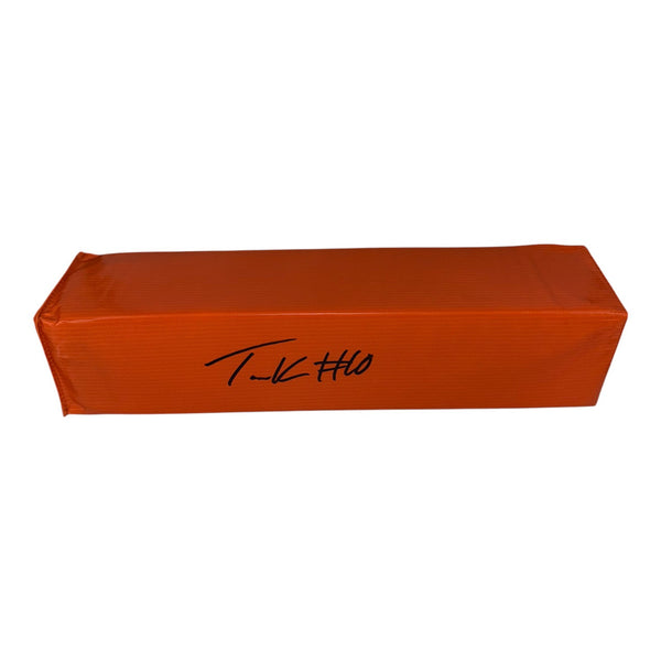 Tank Hawkins Autographed Endzone Pylon- Beckett