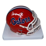 Aaron Chiles Autographed Florida Gators Orange Speed Mini Helmet- Beckett