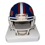 Aaron Chiles Autographed Florida Gators Blue Script Mini Helmet- Beckett